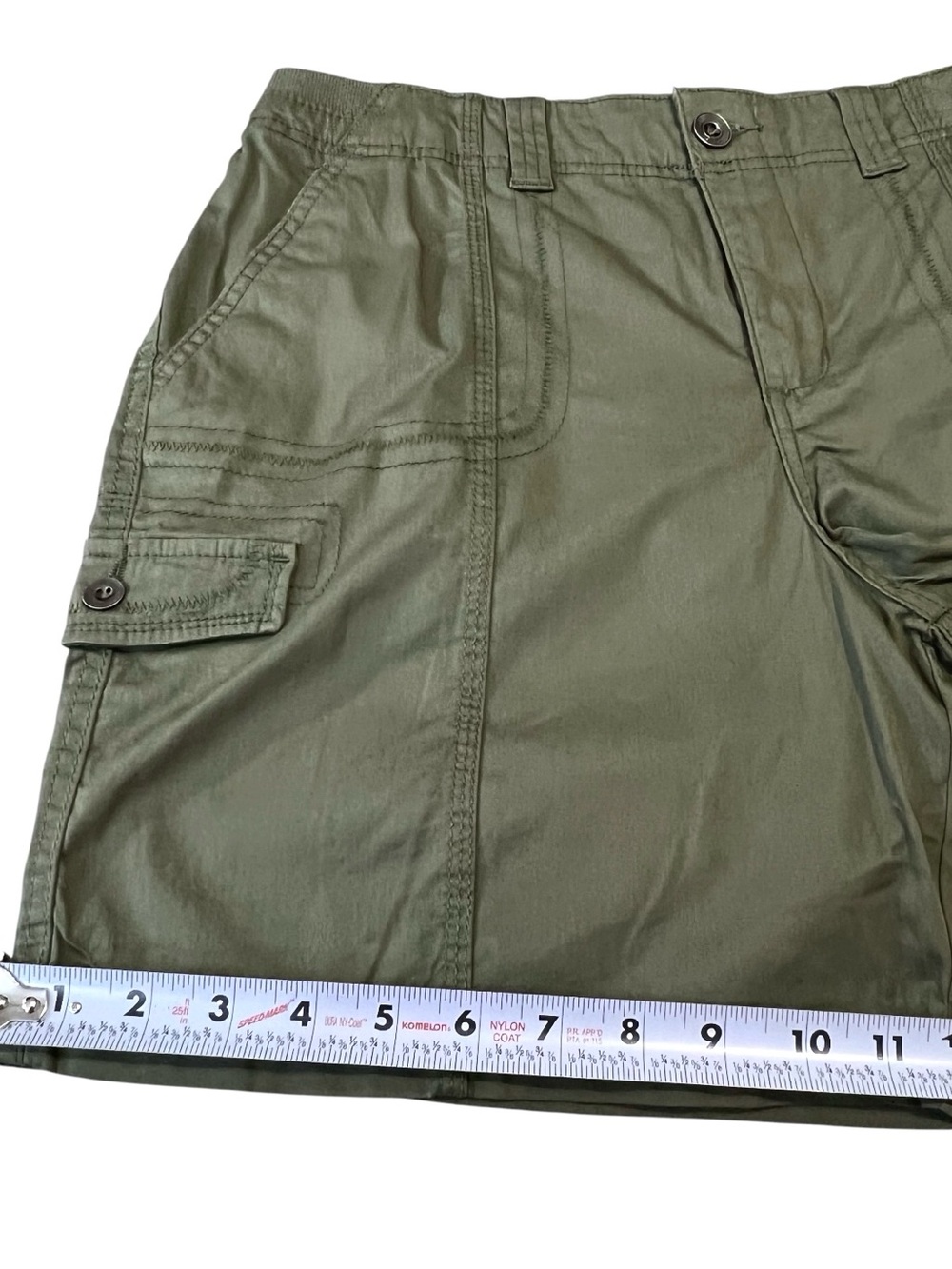 Style & Co. Women's Mid-Rise Comfort-Waist Cargo Shorts, Color Olive, Size 12 - Picture 5 of 12